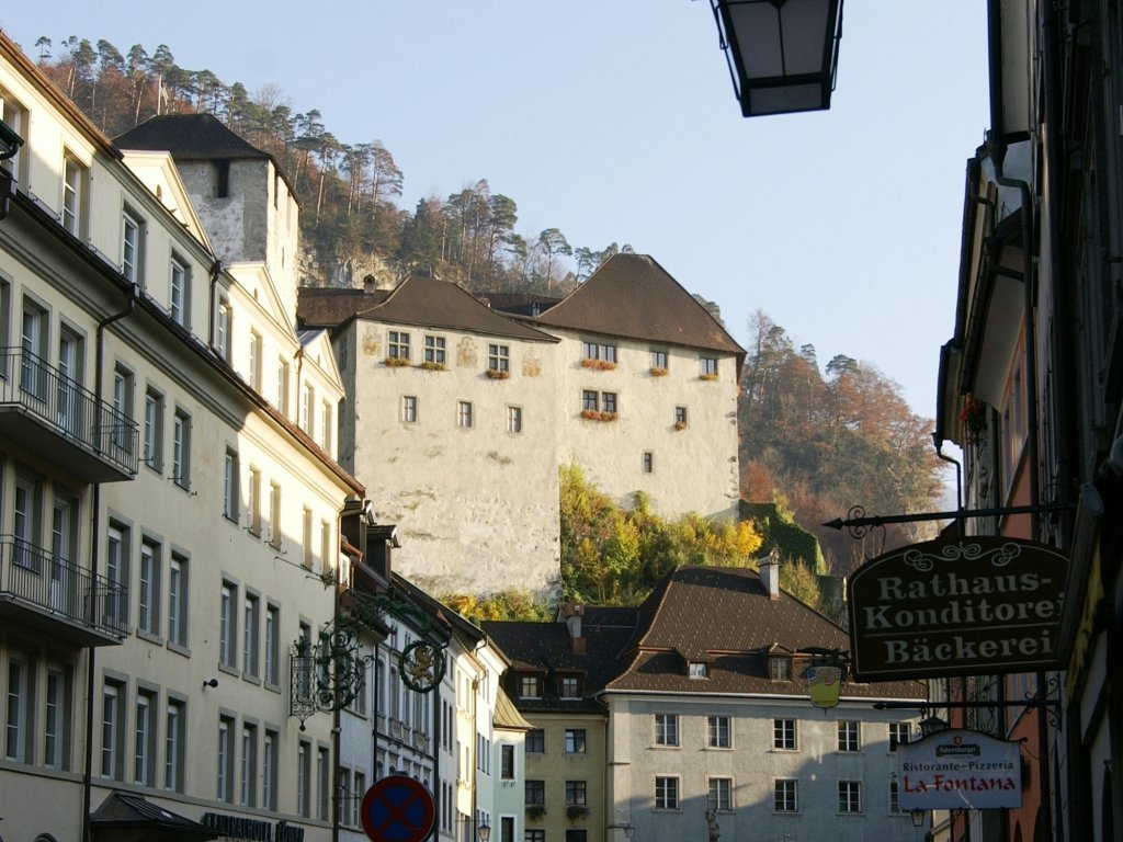 Stadtteil Neustadt mit Blick auf die Schattenburg